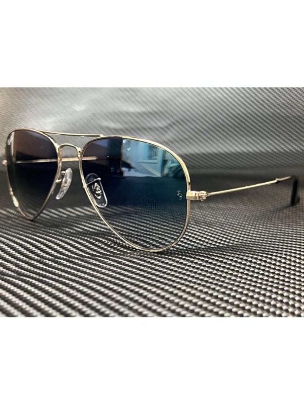 New Ray-Ban Men  Silver Sunglasses  58- 14- 135